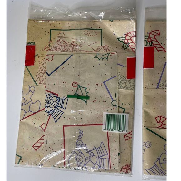 Lot of‎ 2 Vintage Cleo Color Your Own Wrapping Paper Christmas Holiday - Picture 7 of 7